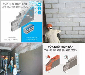 Các loại vữa khô trộn sẵn